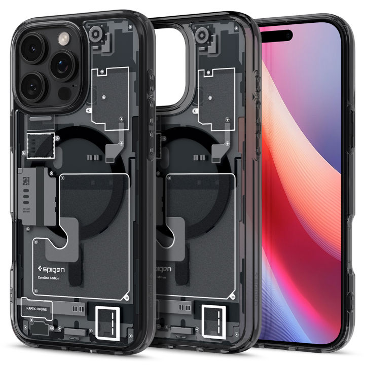 SPIGEN เคสสำหรับ รุ่น iPhone 16 [Ultra Hybrid MagFit Zero One] Dual Layer Case with Embedded Magnet for a Stronger MagSafe Hold / เคส iPhone 16 Pro Max / เคส iPhone 16 Pro / เคส iPhone 16 Plus / เคส iPhone 16