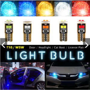 COB T10 LED W5W WY5W LED Car dome Car door Car boot License plate light White Ice Blue Blue Orange Red
