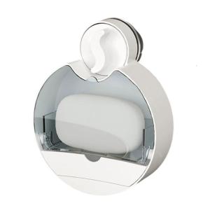 Nondrill Bathroom Soap Holders Waterproof Wall Mount Soap Dish Organizers Removable Suction Cup Design PET Materials