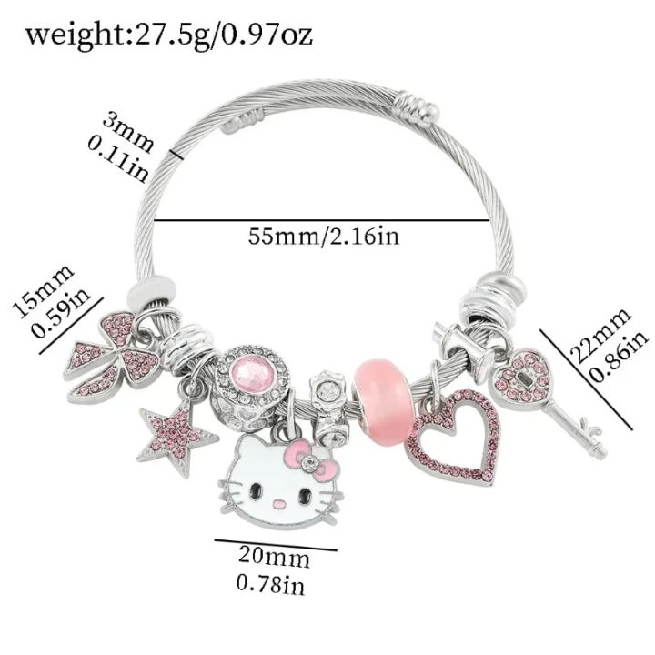 Sanrio Hello Kitty Fashion Female Metal Chain Thong My Melody