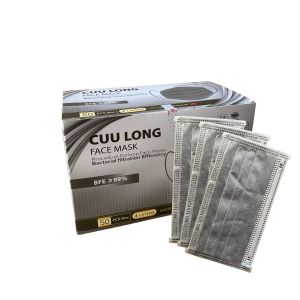 Combo 2 hộp khẩu trang y tế cao cấp 4 lớp kháng khuẩn Cửu Long Face Mask ( Hộp 50 cái )