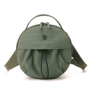 DYJKOUG Nylon Túi đựng điện thoại di động Thường ngày Sức chứa lớn Túi xách tròn nhỏ Di động Phong cách Hàn Quốc Túi đeo chéo mini Nữ