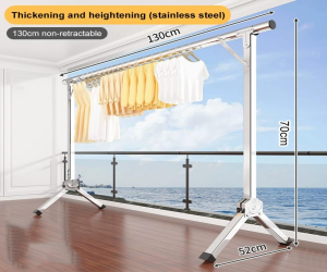 ORDNEVO 5 Rail Drying Rack Stainless Clothes Rack Laundry sampayan stainless heavy duty Indoor Outdoor 100-240CM+wheels
