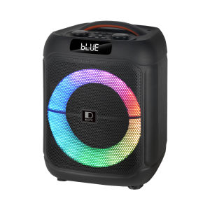 DENN PBS-K108B(H) 8" AC/DC Partybox Speaker with 1 Handheld Microphone