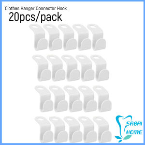 Easy ตะขอเก็บเสื้อผ้า 20 ชิ้น/แพ็ค ประหยัดพื้นที่ เพิ่มพื้นที่แขวนเสื้อในตู้เสื้อผ้า Clothes Hanger Connector Hook