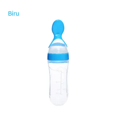 BEVAVAR Sendok Makan Bayi Botol Dot SIlikon Praktis Silicone Baby Spoon Dispenser