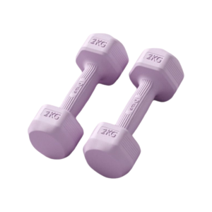 LITTLEX Tay cầm bằng cao su mềm Bộ tạ thể dục Tay cầm cong không trượt 2kg Cặp tạ Chất lượng cao Bộ tạ tay Thể dục nữ