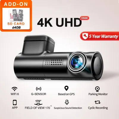 Mini Car DashCam Interior Monitor 24h Recording 2K 360° Rotating Shooting Driving Recorder Depan Belakang Dashcam Kereta