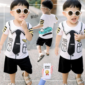 ✔️ setelan anak cowo cewe lucu baju anak bayi model PILOT ✔️