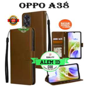 FLIP CASE OPPO A38 4G (NEW 2023) / A79 FLIP LEATHER CASE PREMIUM-FLIP WALLET CASE KULIT/CASE HP DOMPET
