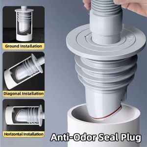 Anti-Odor Sewer Sealing Plug Silicone Pipe Backflow Preventer Insect Proof Filter Washing Machine Drain Cover