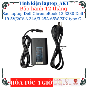 Sạc laptop Dell ChromeBook 13 3380 Dell 19.5V/20V-3.34A/3.25A-65W-ZIN type C