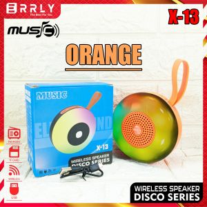 Speaker Bluetooth Portable ERRLY X13 LED RGB Light Speker Wireless Lampu Disco Bass TWS Connect