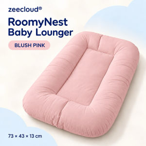 zeecloud® RoomyNest Baby Lounge Mat 73×43x13cm CloudLoft Comfort Fill Portable Tilam Bayi