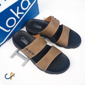 Cloka - Balloch - Sandal Pria Slide | Sendal Simple Kasual | Sandal Distro Cowok