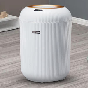 MOJOYCE 9.5L/10L Trash Can Dispenser with Lid Automatic Sensor Mini Bin Non-slip Footbed Electric Garbage Bin for Kitchen/Bedroom/Living Room/Office