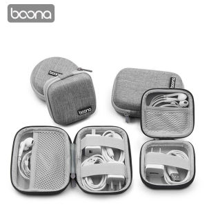 Baona for EVA Headset Earphone Charger Storage Bag Data Cable Earphone Bag Digital USB Gadget Organizer