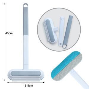YESPERY 2Pcs Long Handle Pet Hair Remover Brush Static Cat Hair Cleaner for Carpets Beds Cleaning