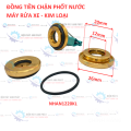 Combo 3 Đồng tiên, nhẫn chặn Phốt nước Máy xịt rửa xe piston 12 , nhẫn kim loại, nhẫn nhựa đầu bơm máy rửa xe  5x12x18/20mm. 