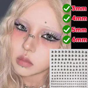 180 cái khuyên mũi giả khuyên môi dạng đinh tán nhãn dán lúm đồng tiền mắt mặt không có Bông tai đâm trang sức cơ thể Thời trang gia vị cô gái Phụ kiện tiệc