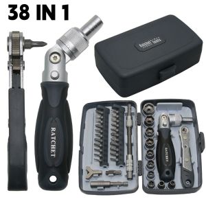38 in 1 Ratchet Screwdriver Set Motorcycle Repair Tool Multifu Disassembly Maintenance Toolbox