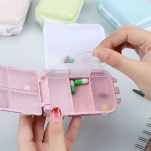 Hộp Thuốc Mini 8 Ngăn – Hộp Chia Thuốc Theo Ngày Nắp Kín Chống Ẩm Đựng Thuốc Vitamin Cá Nhân