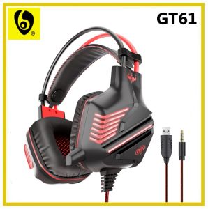 OVLENG GT61 Ergonomic LED Wired Gaming USB+ 3.5mm Jack Headphone with Microphone