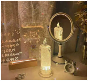 Minimalist Acrylic Board: Vision & To-Do List Organizer with LED Base Light