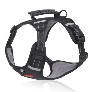 Pet Leash Buckle Adjustment Reflective Strip Adjustable Mesh Widen Handle Oxford Cloth Vest Type Pet Harness Large Dog Leash Pet Supplies