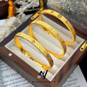 new Womens 9999 24K Real Gold High-end CNC Old Money Style Presbyopic Ring Bracelet for Gift hot