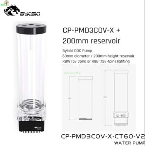 Combo Pump+Tank DDC Bykski CP-PMD3COV-CT60-V2 LED ARGB -Tản Nhiệt Nước Custom