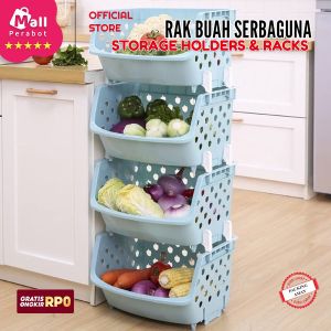 Mall Perabot | Rak Susun Motif APPLE Mainan | Lemari Plastik Serbaguna Keranjang Bayi