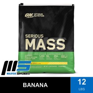 Optimum Nutrition Serious Mass 12lbs - ON Weight & Mass Gain Muscle Building Bulking & Sizing