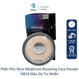 Phấn phủ Mira Mik@Vonk Blooming Face Powder NL015 dạng bột cực mịn thấm hút dầu tốt 30g