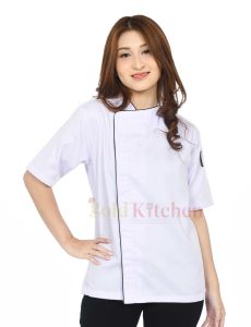 Baju Chef Baju Koki Chef jacket Seragam Kerja Lengan Pendek