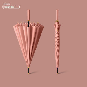 16 Bone umbrella golf straight long handle umbrella large windproof rainstorm business umbrella