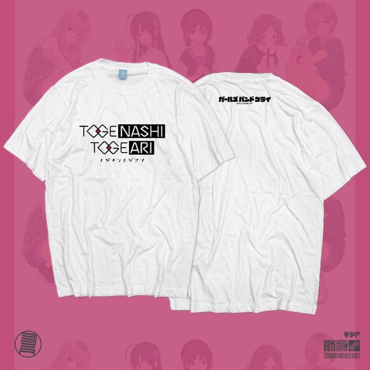 kaos unisex Togenashi Togeari Band Girls Band Cry Nina Momoka