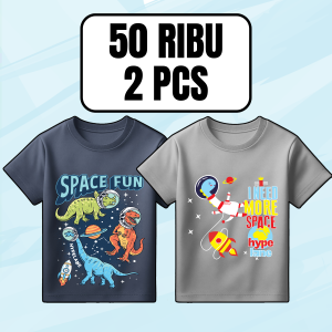 Baju Kaos Distro Anak Laki Laki Paket Hemat Karakter Dinosaurus Cowo Keren 1 - 10 Tahun - Hypelane