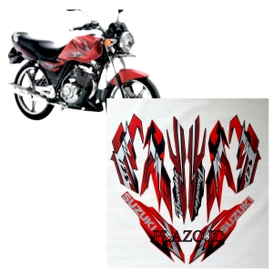 striping stiker body lis motor suzuki thunder 125 2009 merah