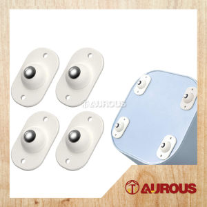 STAINLESS STEEL MINI SWIVEL WHEEL SELF ADHESIVE 360 DEGREE ROTATION WHEEL ROLLER FOR FURNITURE (4PCS/PACK)
