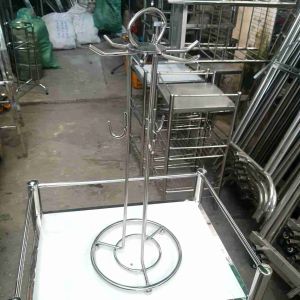 Khung inox treo dụng cụ nhà bếp : vá thớt muỗng lớn dao bàn chải tiện dụng dễ di chuyển và vệ sinh