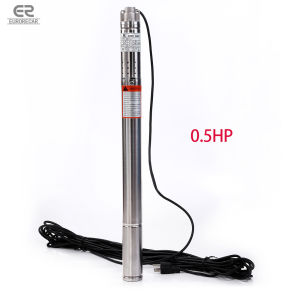 220V 60Hz Submersible Pump  0.5/1HP Single-Phase Stainless Steel Deep Well Screw Bore Water Pump 180ft 8GPM