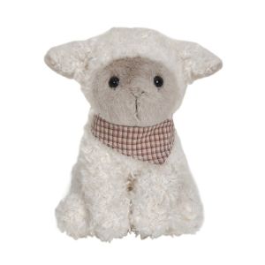 EAURA Cat Lamb Farm Animals Plush Toy Interactive Fluffy Curly Haired Dog Doll Appease Plush Doll Soft Stuffed Dog Cat Lamb Doll Party Supplies