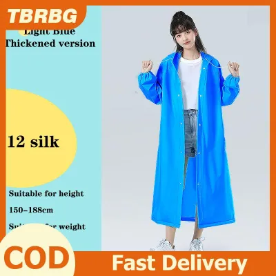 🔥🔥🔥TBRBG Áo mưa trùm đầu dành cho người lớn Áo Mưa Dài Một mảnh có thể tái sử dụng áo mưa nam và nữ không thấm nước áo mưa du lịch ngoài trời trong suốt