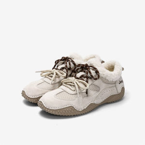 Jeep spirit mary jane Autumn and Winter New Lightweight Soft Bottom Retro Warm and Velvet Womens Shoes