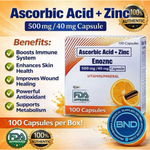ENOZNC Ascorbic Acid + Zinc 500mg/40mg 100 Capsule