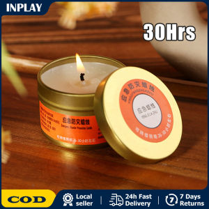 Survival Candle/Emergency Candle 30 Hours Burn Time Christmas Candles Iron Box Portable Candle Home Emergency Disaster Prevention Candles Burning Natural Sweet Aroma Widely Used Portable For Home Outdoor