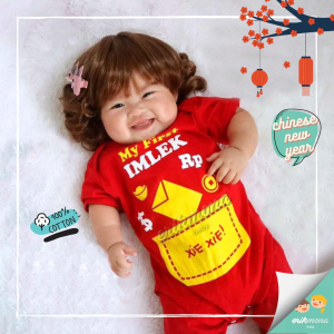 ❣️baju bayi ❣️ jumper bayi model imlek my first imlek❣️