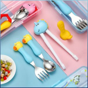 Tableware Set Multifunction Easy to Clean Cutlery Set for Food Contact Soft Resistant to Falling