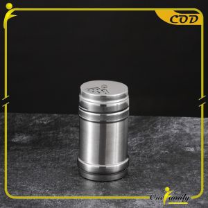 ONE-C1265 Tempat Bumbu Dapur Stainless Tutup Putar Serbaguna / Tempat Merica Gula Lada / Wadah Garam